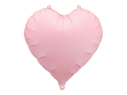 Globo metalizado - corazón pequeño rosado