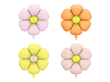 Set globos metalizados - margarita colores 4 unidades