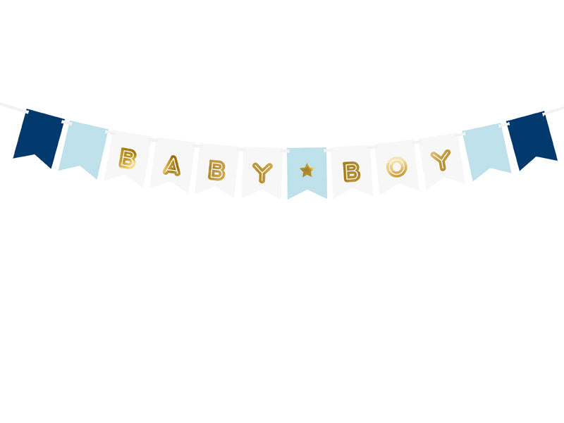 Guirnalda - baby boy celeste