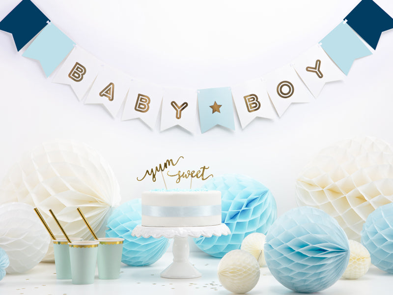 Guirnalda - baby boy celeste
