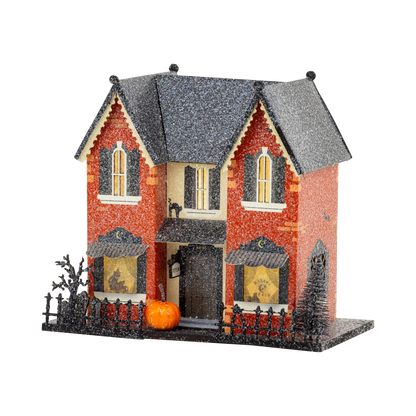 Casa aldea de Halloween iluminada - Madame Mystic