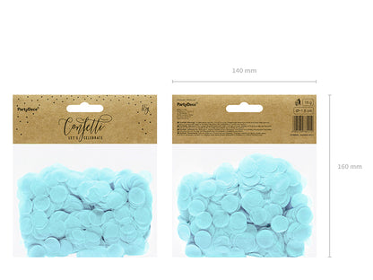 Confetti redondo - celeste