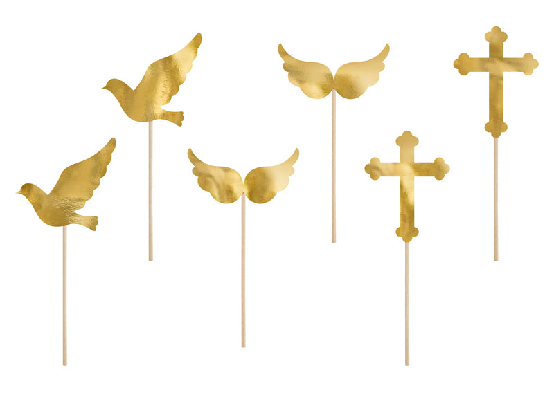 Toppers para cupcake primera comunion (6u)