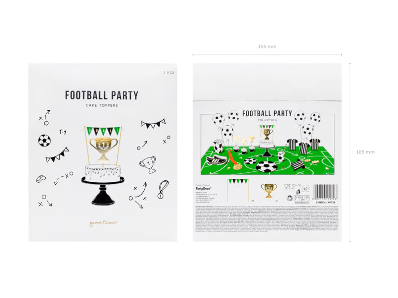 Toppers para tortas - fútbol