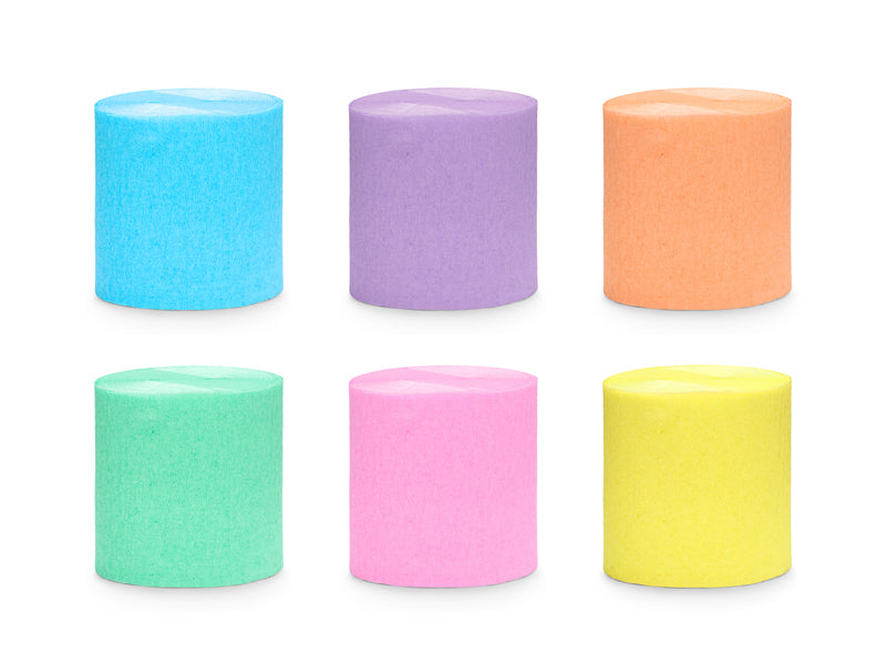 Rollos papel crepé - arcoiris