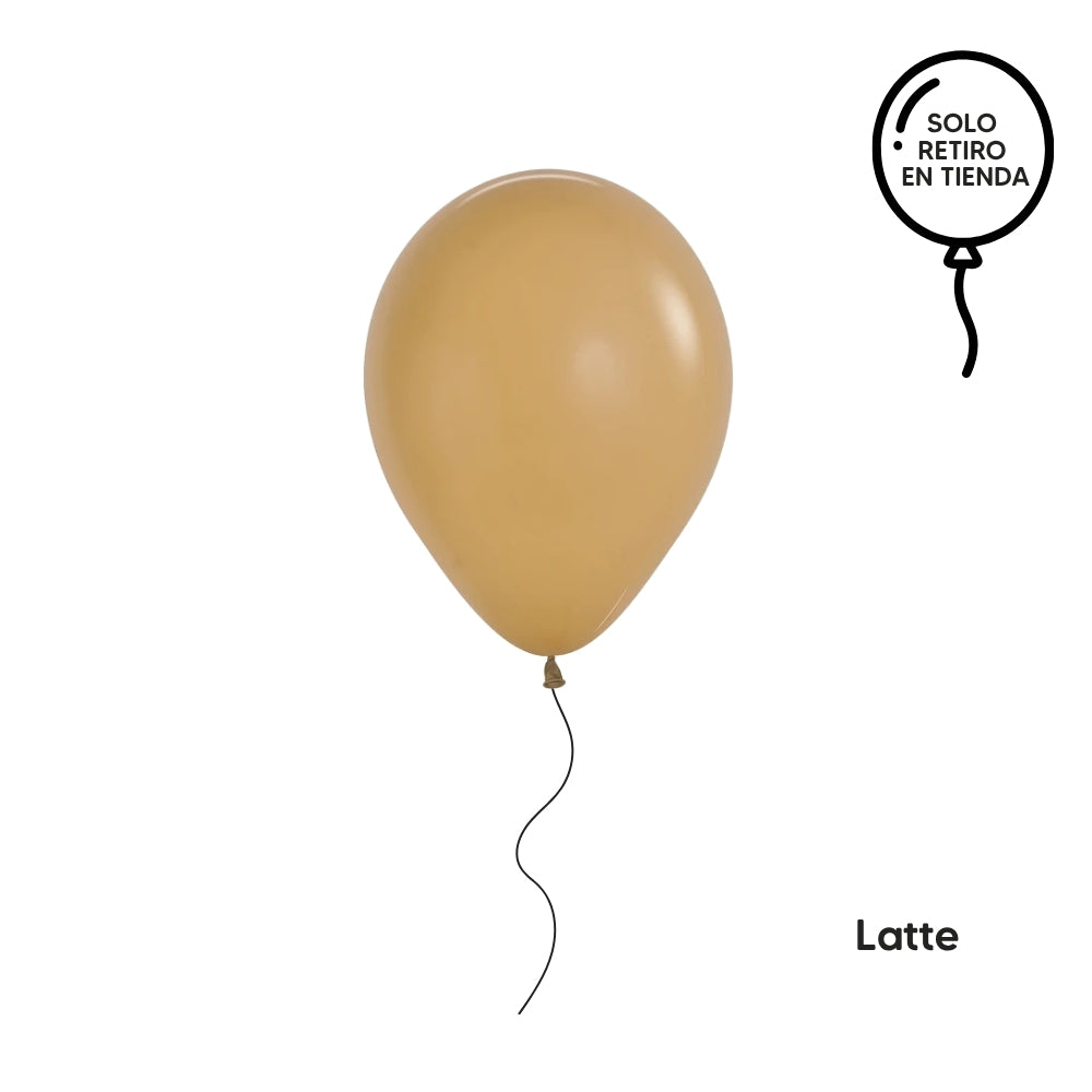 Globo 30cm inflado con helio - amarillos y tierras (elige un color)