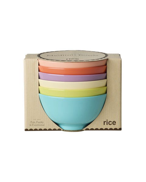 Pack 6 bowls de melamina medianos - Glory Days