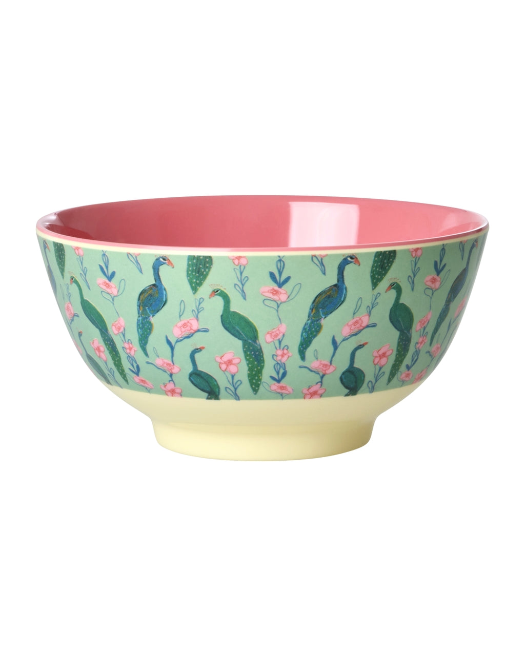 Bowl de melamina mediano - pavo real turquesa
