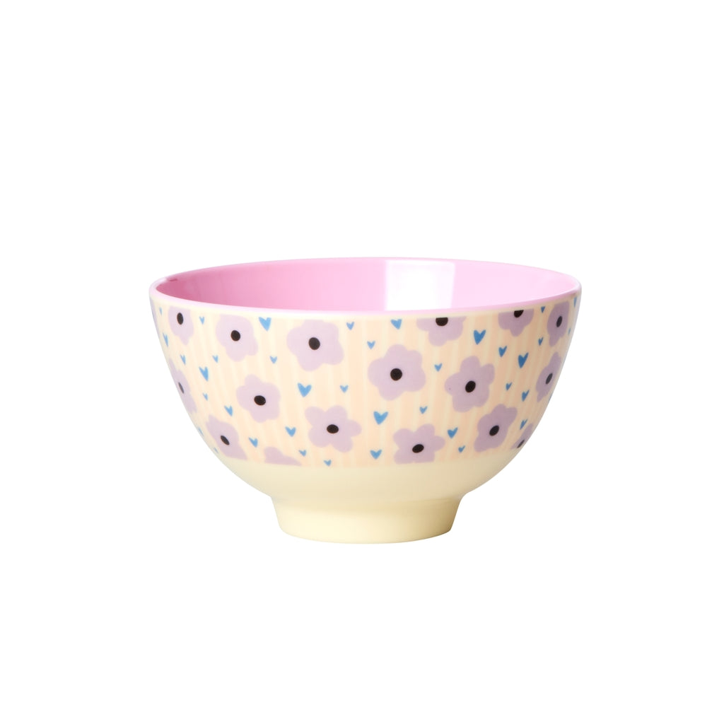 Bowl de melamina pequeño - flores lila