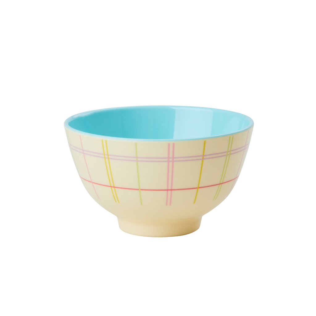 Bowl de melamina pequeño - cuadrillé verano