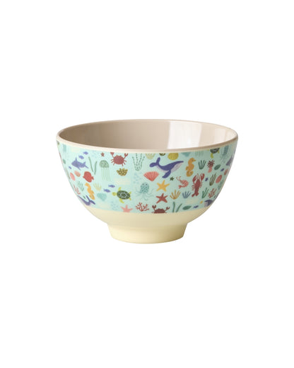 Bowl de melamina pequeño - oceano azul