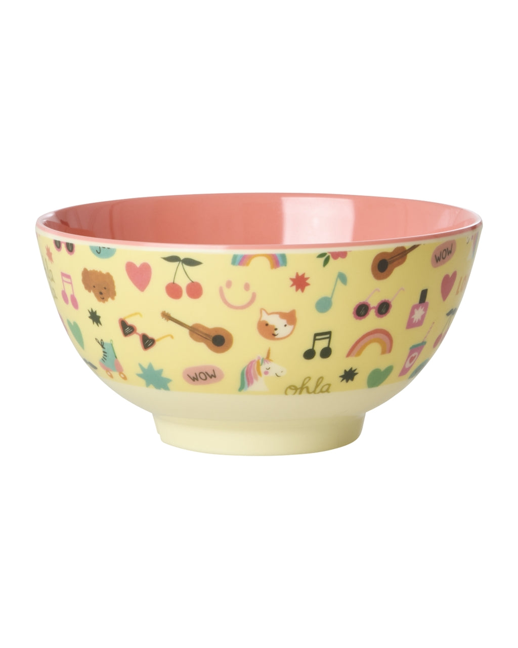 Bowl de melamina mediano - unicornios