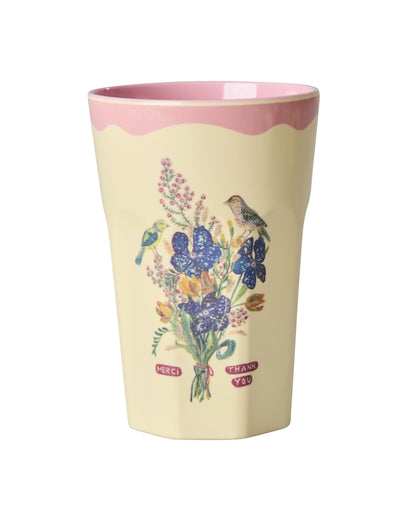 Pack x 2 vasos de melamina altos -  Nathalie Lété II flores