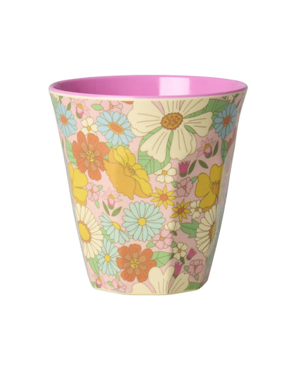 Vaso de melamina - flower power