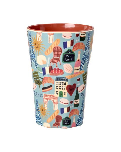 Vaso de melamina alto - Paris Mon Amour