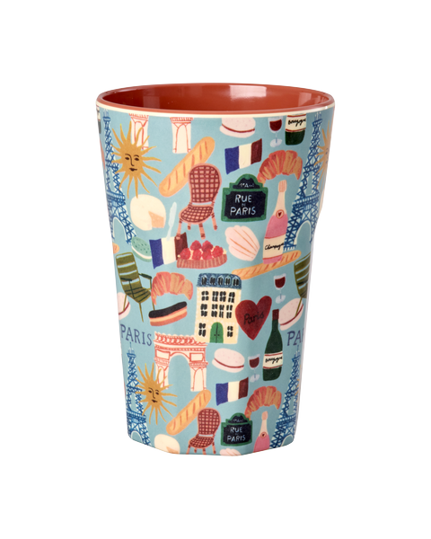 Vaso de melamina alto - Paris Mon Amour