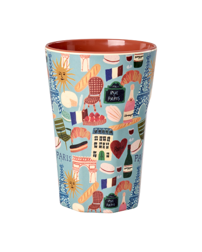 Vaso de melamina alto - Paris Mon Amour