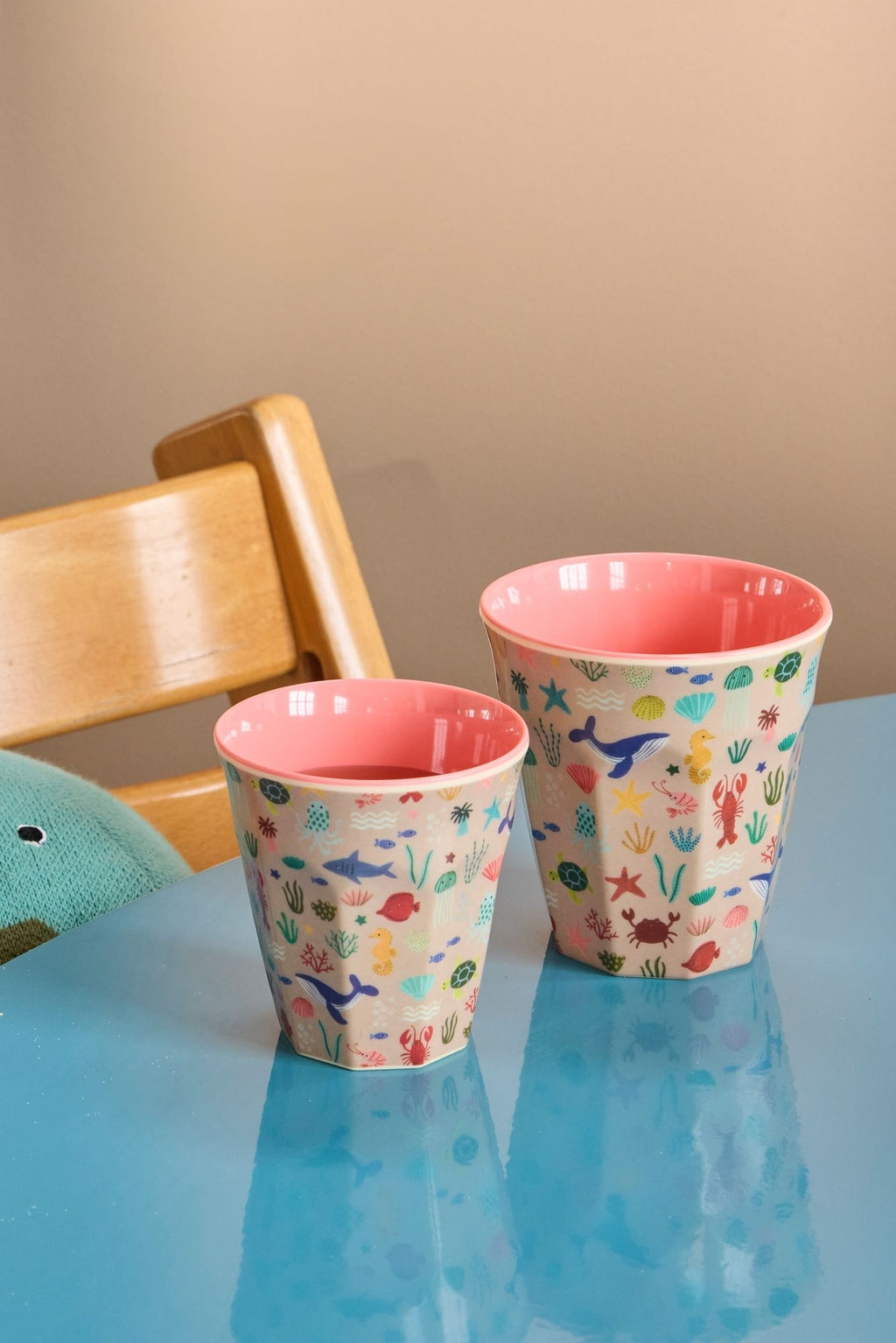 Vaso de melamina - oceano coral