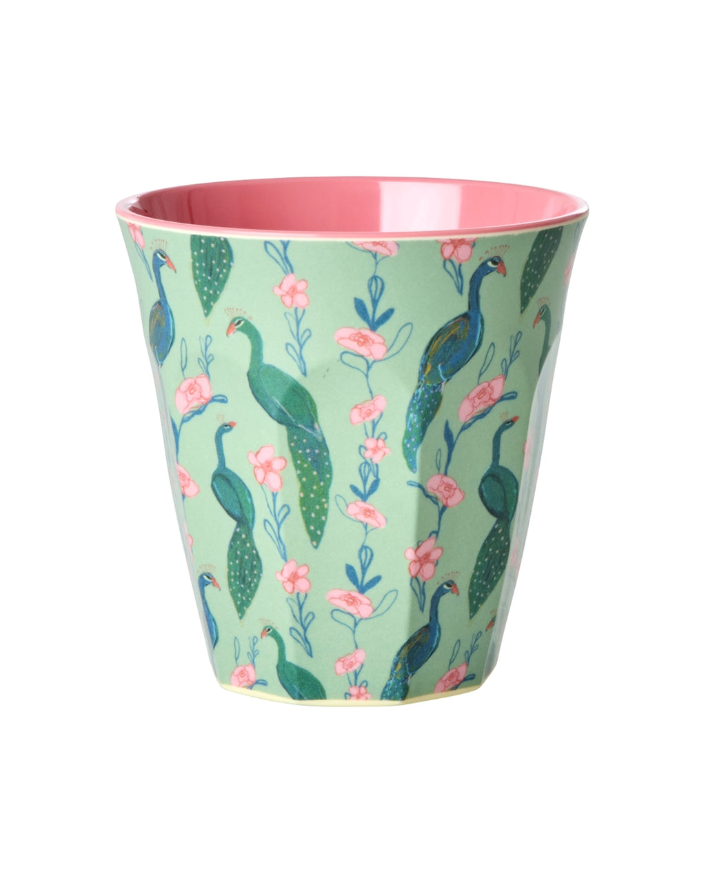 Vaso de melamina - pavo real turquesa