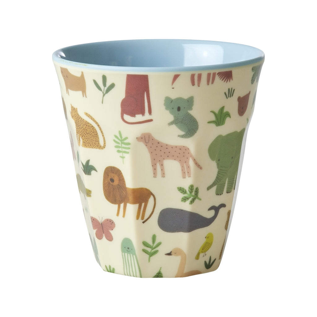 Vaso de melamina - baby jungla celeste