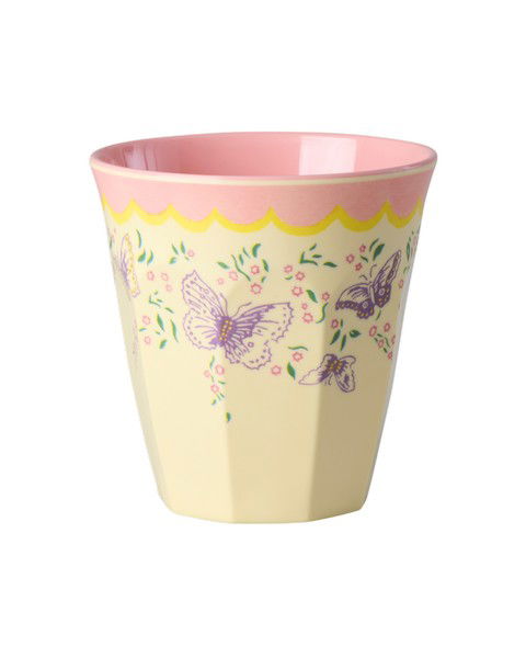 Vaso de melamina - mariposas lila