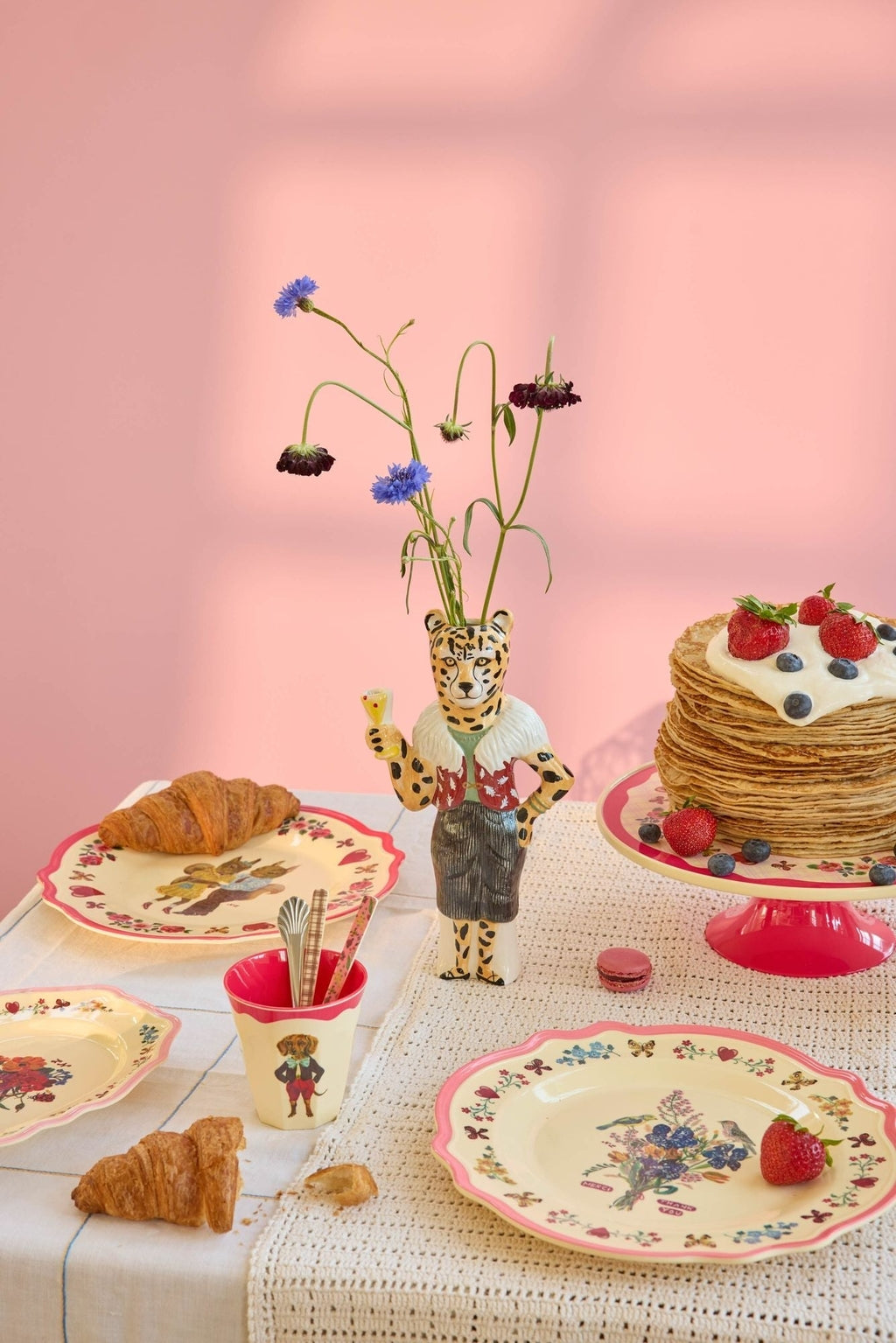 Plato fondo melamina vintage -  Nathalie Lété II flores