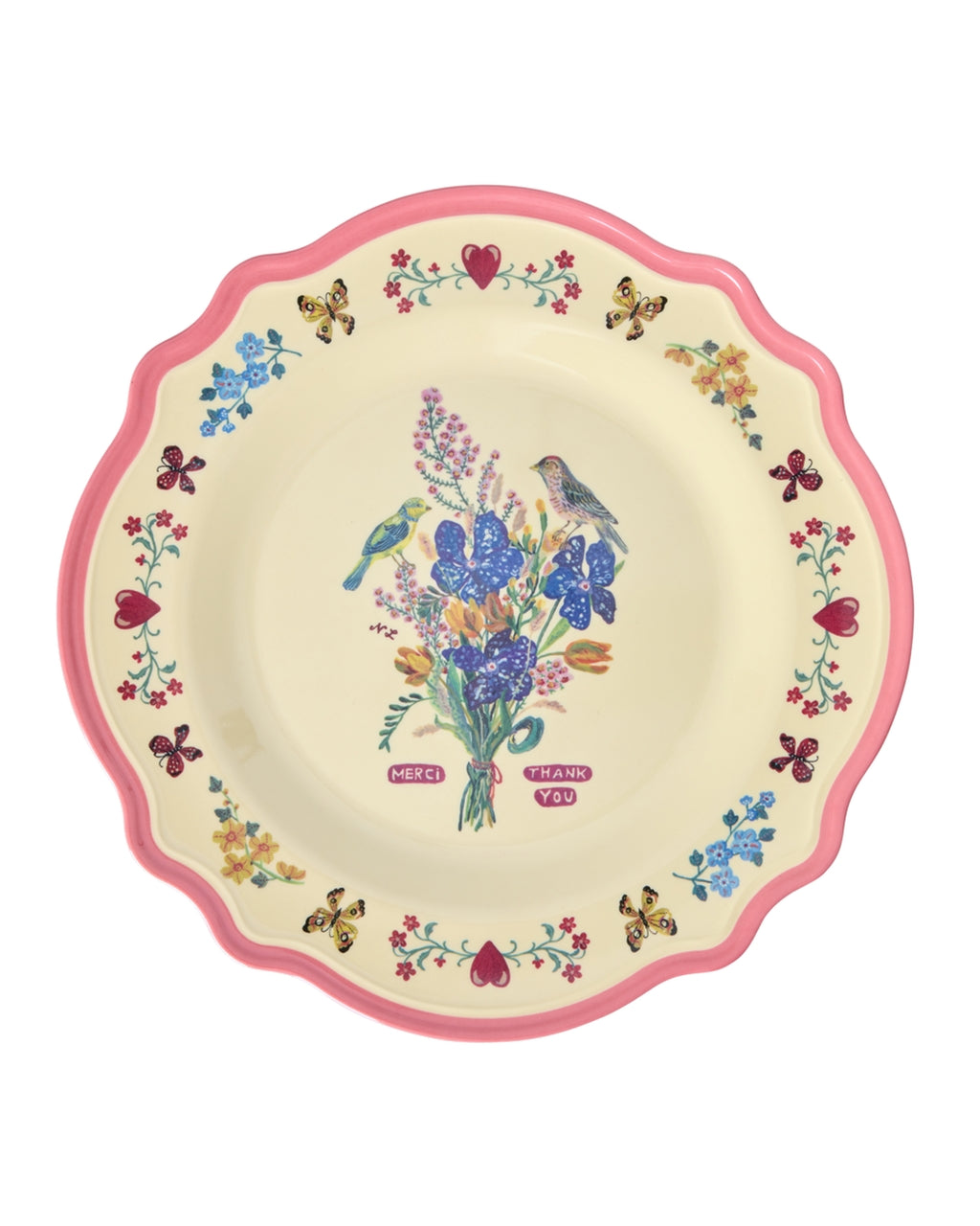 Plato fondo melamina vintage -  Nathalie Lété II flores