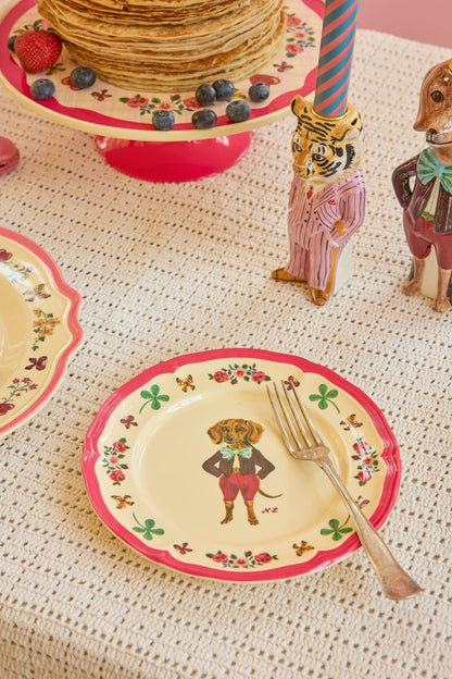 Plato entrada melamina vintage -  Nathalie Lété II perrito