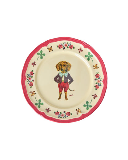 Plato entrada melamina vintage -  Nathalie Lété II perrito