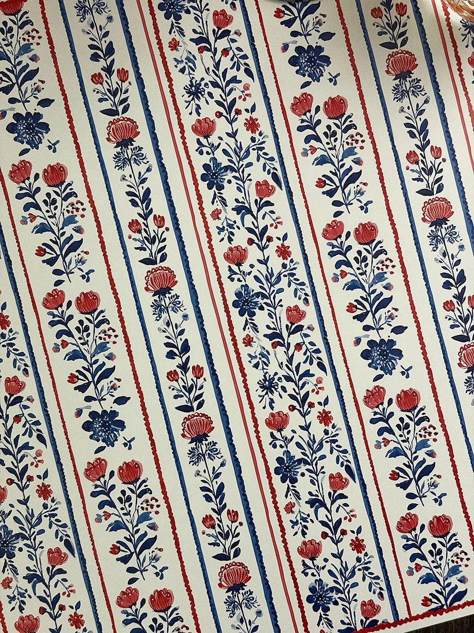 Individuales y porta cubiertos - flores tricolor
