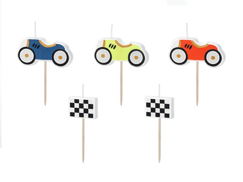Velas autos de carrera