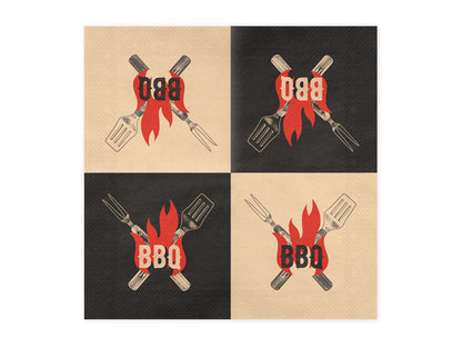 Servilletas BBQ - grandes