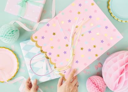 Bolsa de regalo L - estrellas