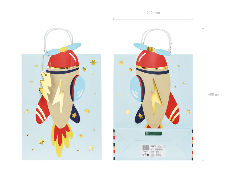 Bolsa de regalo M - aviones