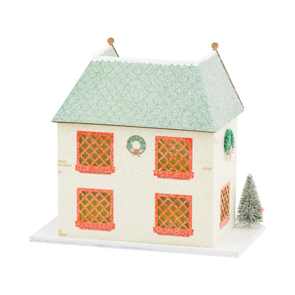 Casa aldea de Navidad iluminada - Elves&