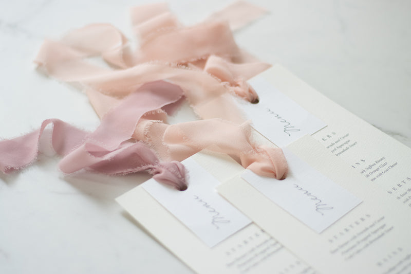 Cinta de chiffon 40mm x 10m - rosado