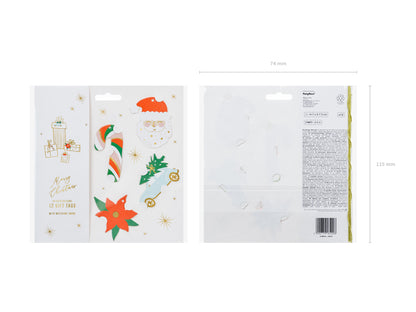 Tarjetas para regalos - Santa (12 unidades)