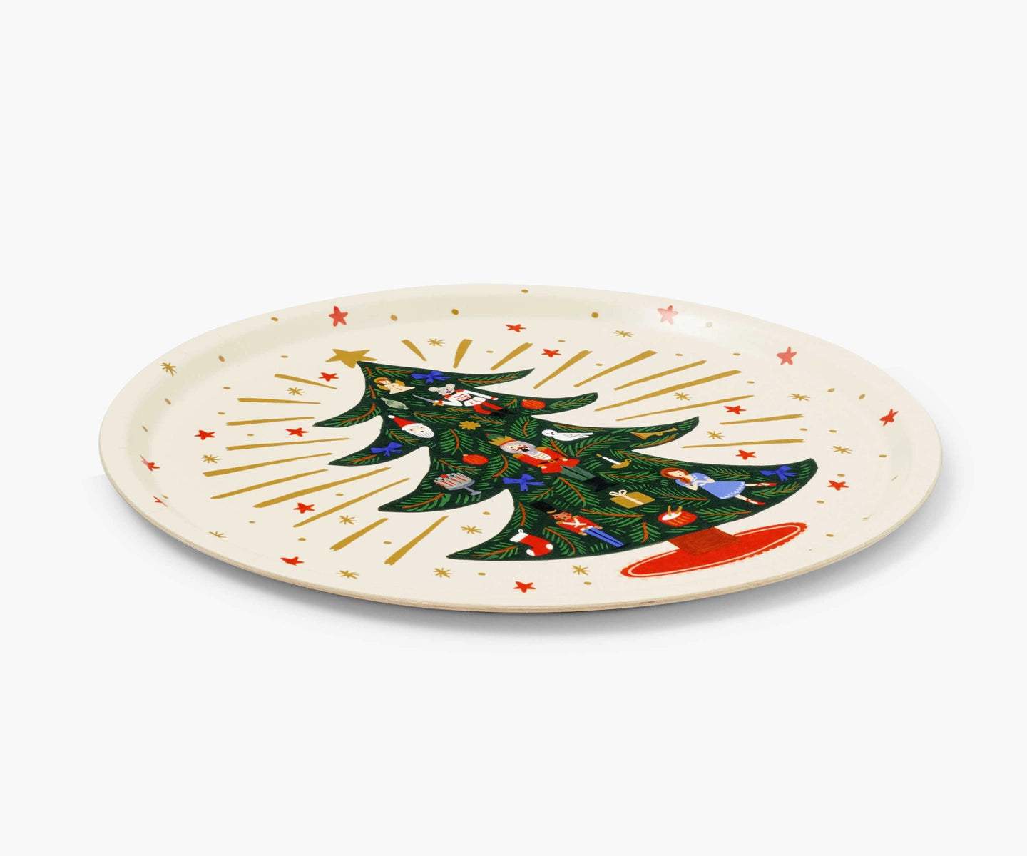 Bandeja de madera - diseño árbol de Navidad