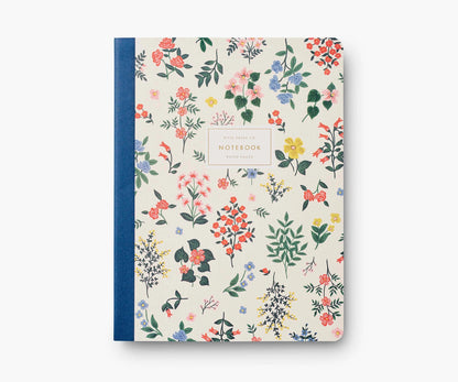 Libreta tapa blanda  - diseño flores pequeñas