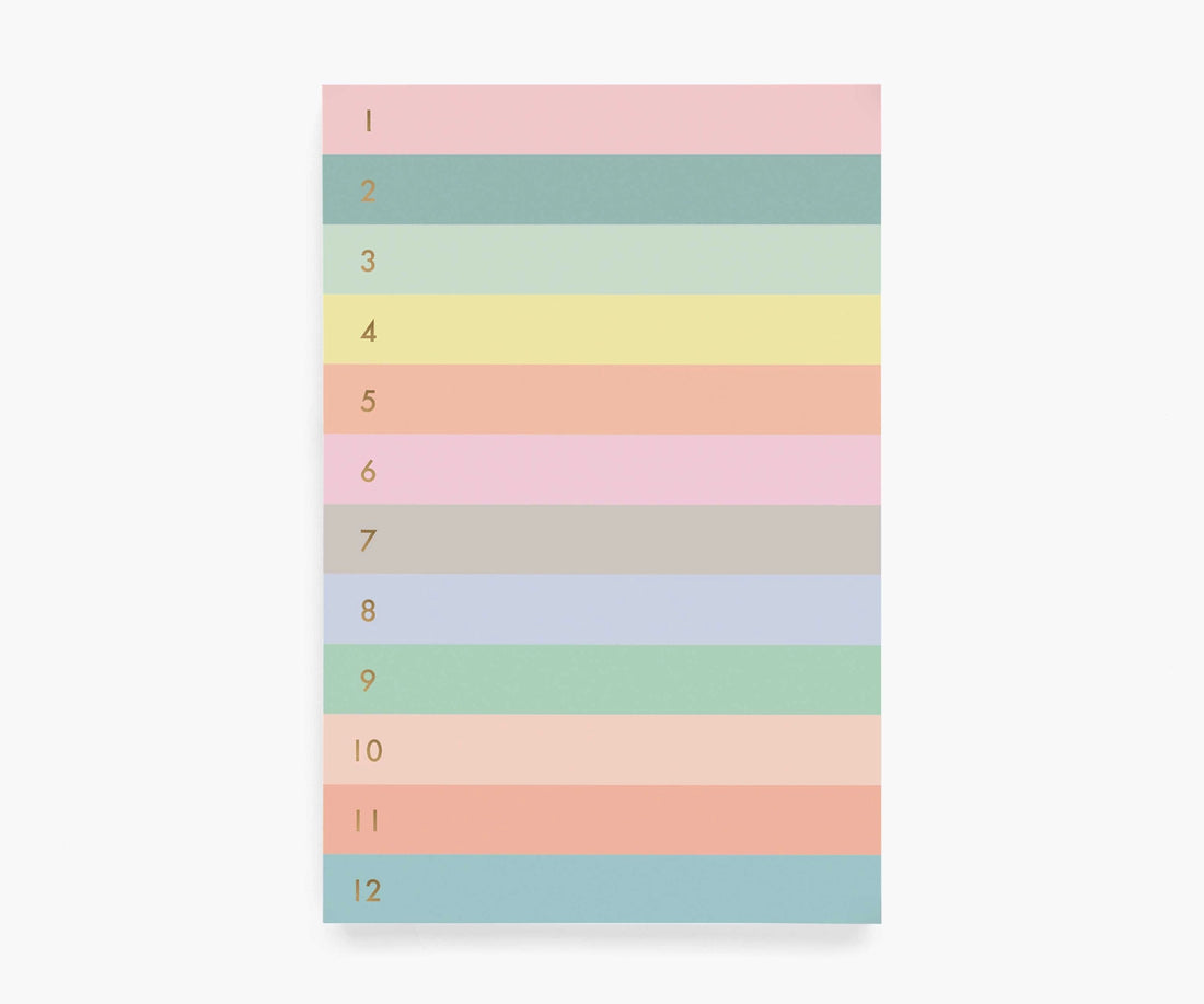 Block de notas - diseño colores pastel
