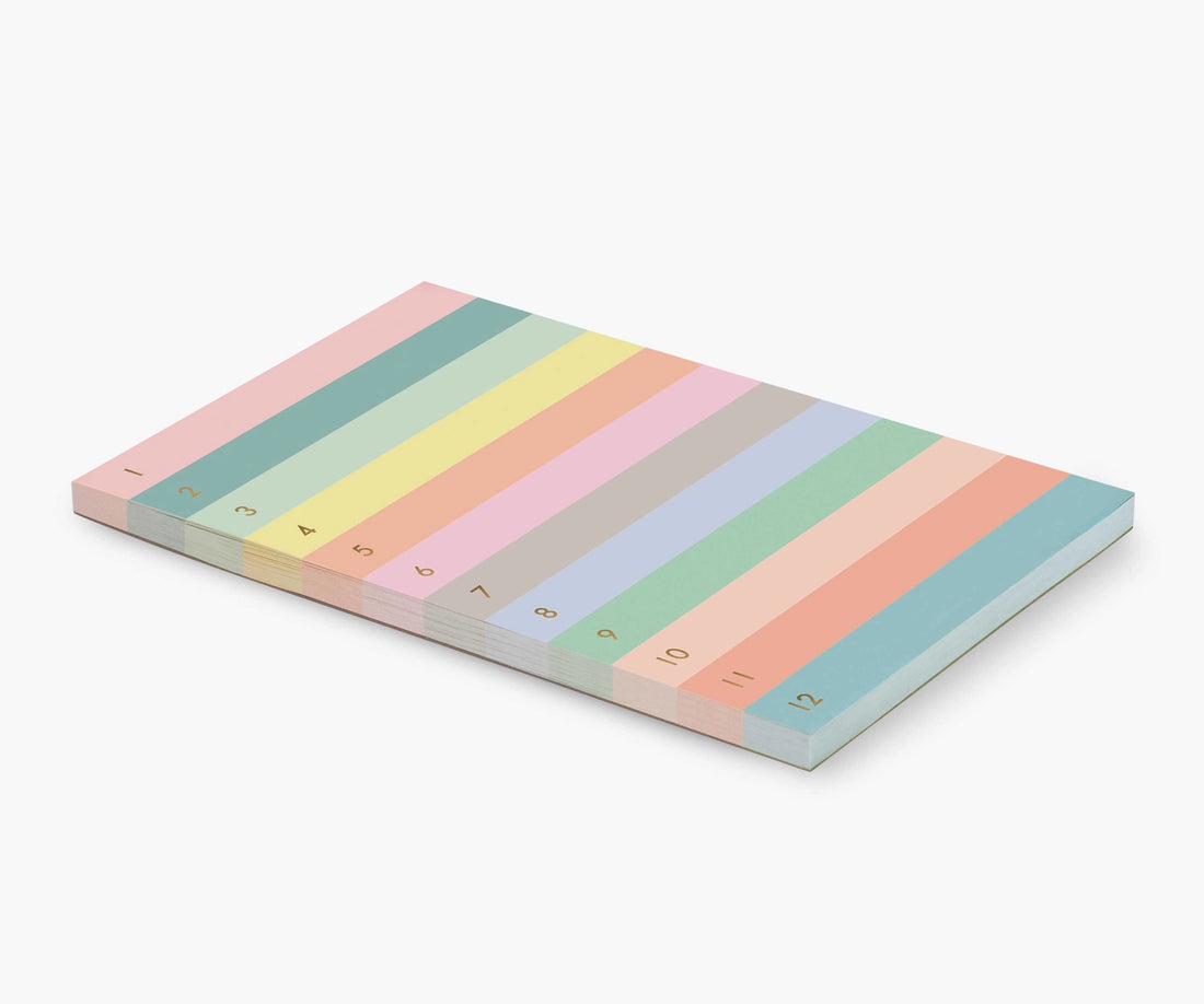 Block de notas - diseño colores pastel
