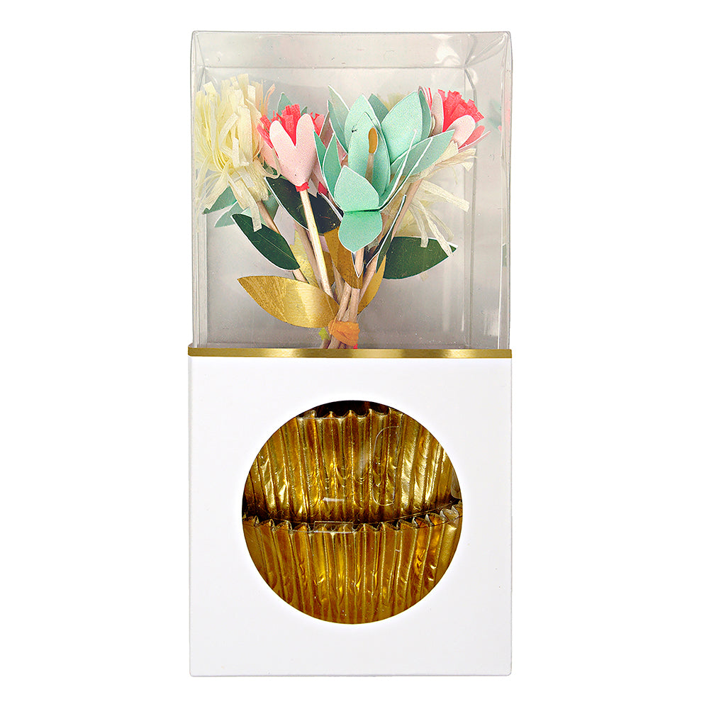 Kit de cupcakes - bouquet de flores