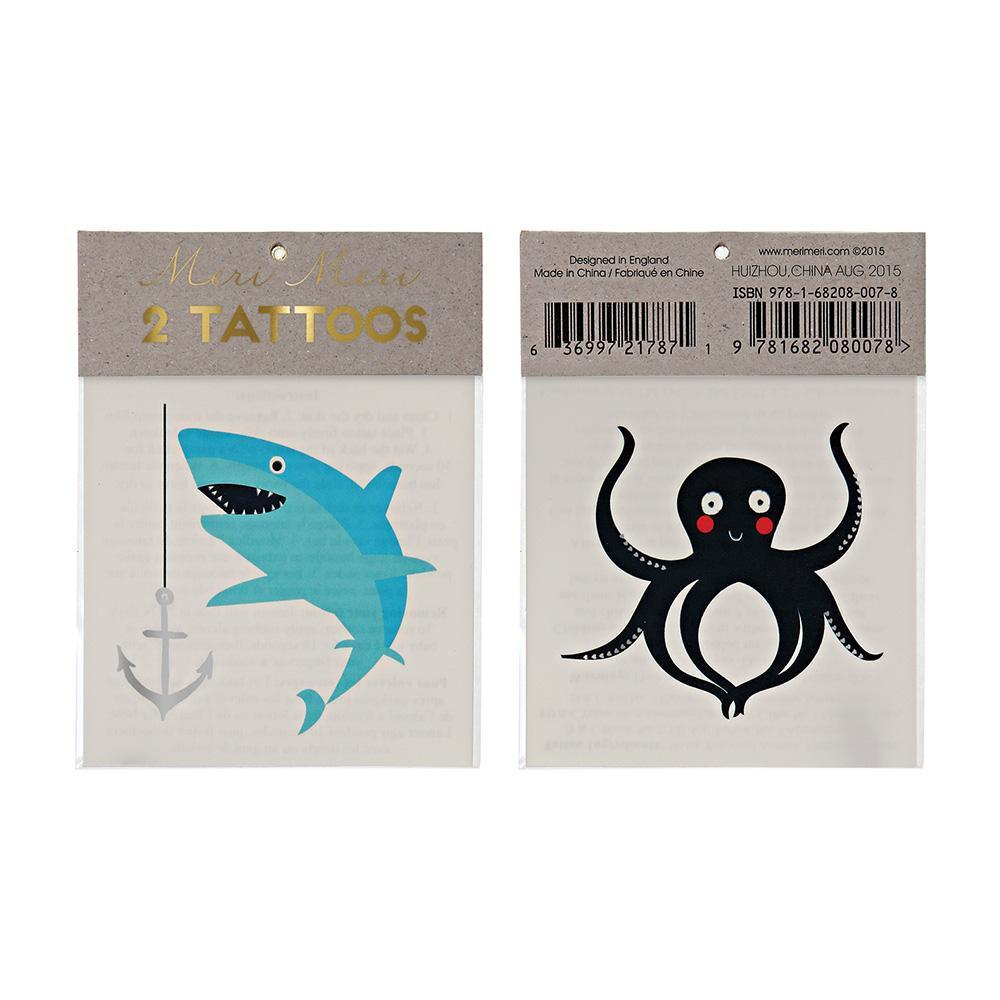 Tatuajes pequeños - criaturas del mar