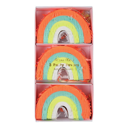 Mini piñatas - arcoiris