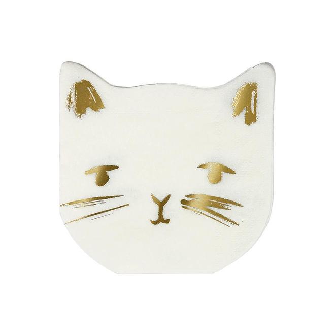 Servilletas con forma de gato