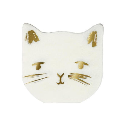 Servilletas con forma de gato
