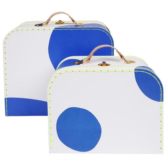 Set de maletas - puntos azules