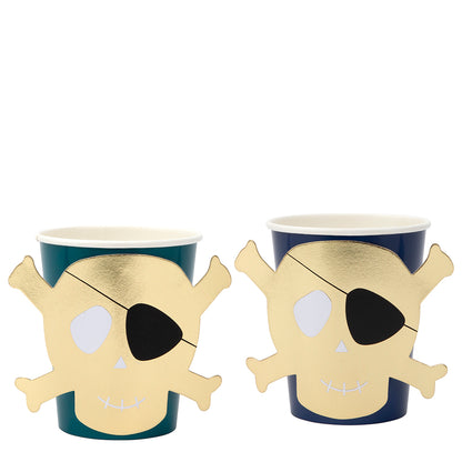 Vasos calaveras piratas