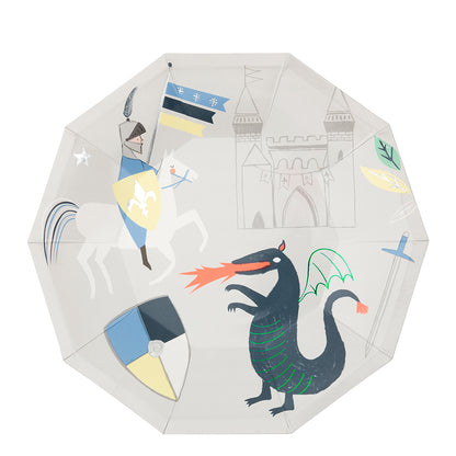 Platos Caballeros y dragones- grandes