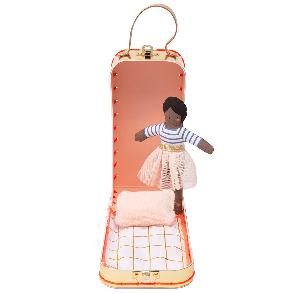 Mini maleta con muñeco - Ruby